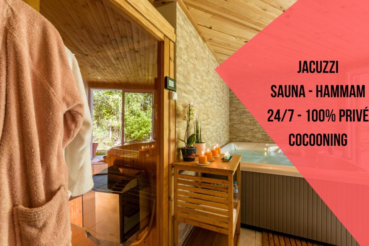 Sauna - Jacuzzi - 100% Prive - L'Estantada Linxe Экстерьер фото